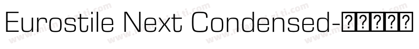 Eurostile Next Condensed字体转换